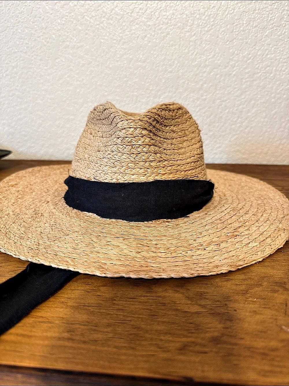 Madewell Packable Straw Fedora Hat Straw Wide Brim Fedora Hat in Brown